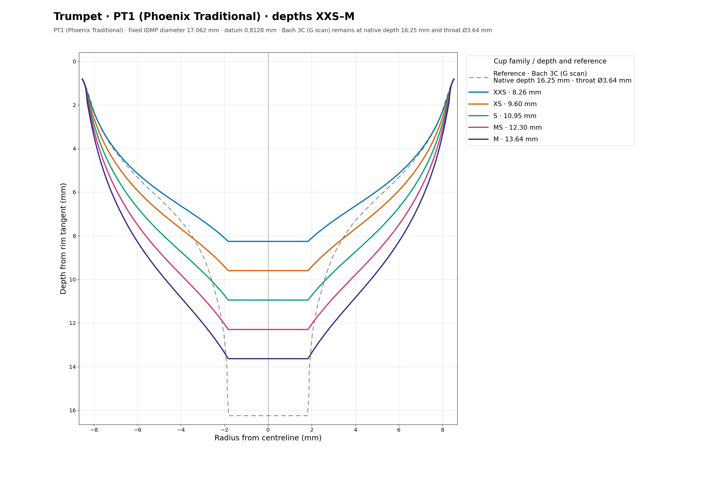PT1 cup cross section overlay
